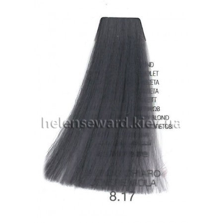 8.17 Metallic Light Ash Violet Blonde Hair Colour - 100ml