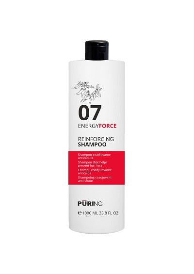 Puring Reinforcing Hair Loss Shampoo bottle for thinning hair and scalp care."
Professional puring shampoo for hair loss prevention and strengthening.
Puring shampoo for thinning hair, promotes growth and reduces breakage.