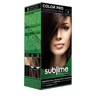 3 - (Dark Chestnut) Sublime Professional Hair Color Cream