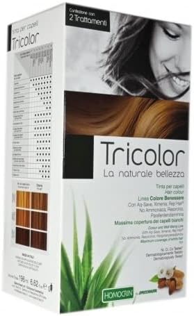 Cool tobacco blonde hair result using Tricolor 7.71 Tabac