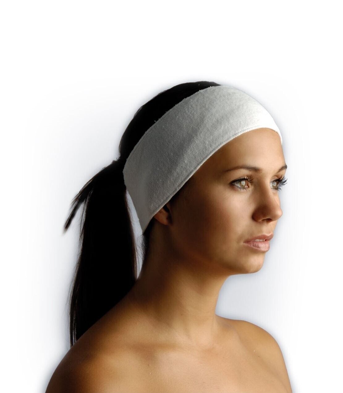 Strictly Professional Headband with velcro - White/Black