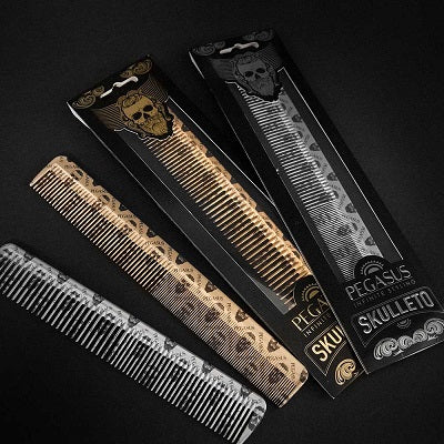 Pegasus Flattopper Barber Comb - Silver/Gold